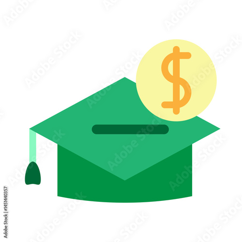 Scholarship Vector Flat Icon Design