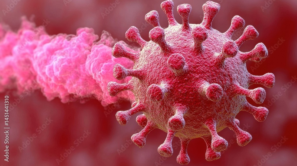 An epidemiologist tracking the spread of a coronavirus using data screens in a modern laboratory environment An epidemiologist tracking the spread of a coronavirus using data screens in a modern laboratory environment