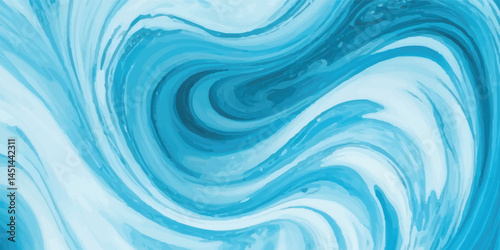 Abstract soft blue and white abstract water color ocean wave texture background. Ethereal Ocean Wave Texture in Soft Blue and White: A Dreamlike Watercolor Representation of the Flowing Tides, 