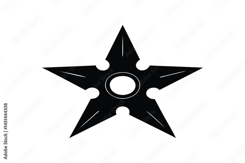 Ninja shuriken star icon silhouette Ninja shuriken star icon silhouette