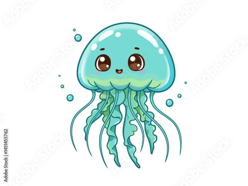 A Cartoon Illustration Depicts A Platypus Happily Swimming In Clear Refreshing Water Showcasing Its Unique Bill And Webbed Feet Created With Clean Vector Lines And A Playful Lighthearted Style