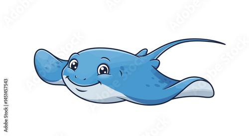 This Is A Charming Cartoon Illustration Of A Light Brown Weasel With A Playful Expression Showcasing Its Sleek Body And Tiny Paws Against A Crisp White Background In A Digital Vector Art Style