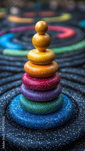 Colorful Don Stack on Table