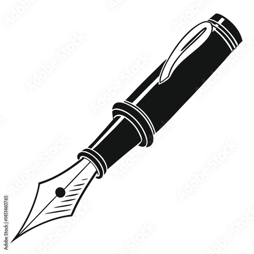 fountain pen vector illustration