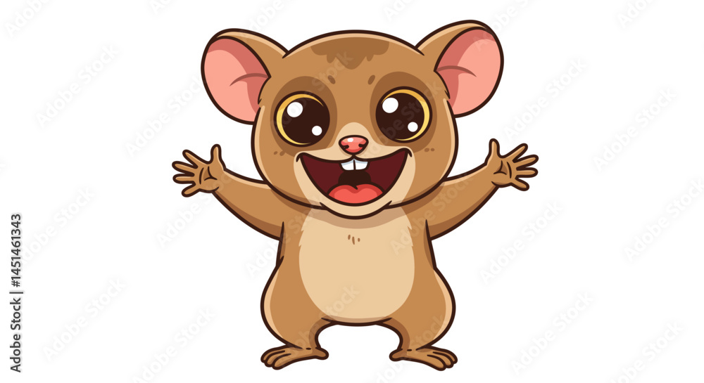 A Cheerful Wombat Character Dances With Delight Adorned With Colorful Floral Designs On Its Fur Rendered In A Clean Stylized Vector Art Style Against A Crisp White Background For A Joyful Impact A Cheerful Wombat Character Dances With Delight Adorned With Colorful Floral Designs On Its Fur Rendered In A Clean Stylized Vector Art Style Against A Crisp White Background For A Joyful Impact