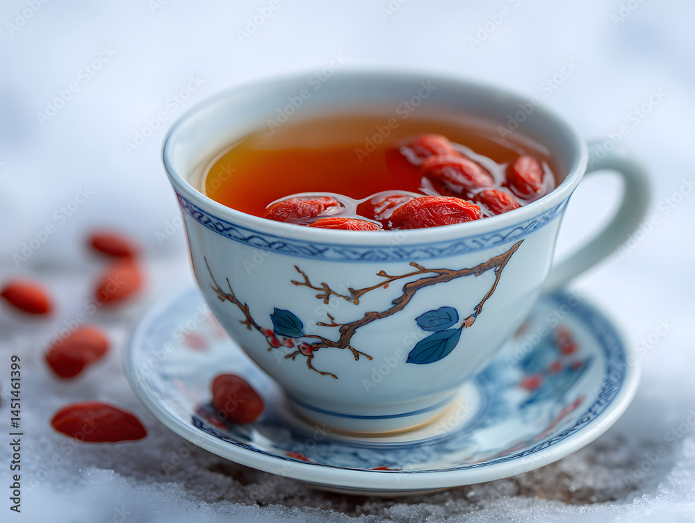 Winter jujube tea with goji berries Winter jujube tea with goji berries