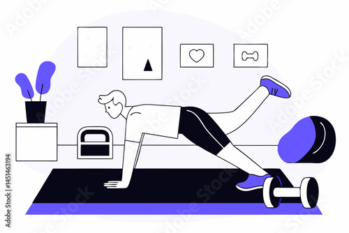 Home Workout Routine with Personal Fitness Coach