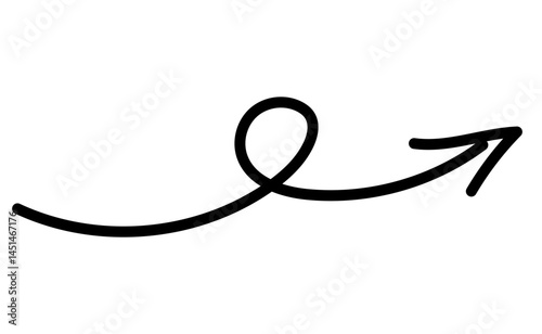 手書きのくるりん矢印