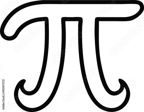 PI symbol Cryptocurrency Vector Design for Digital Finance Blockchain and Crypto Artwork