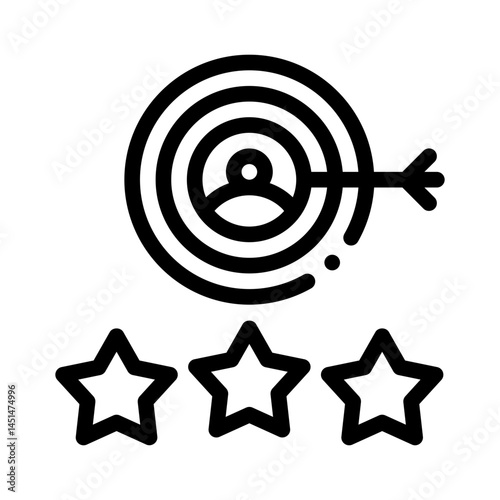 target audience line icon