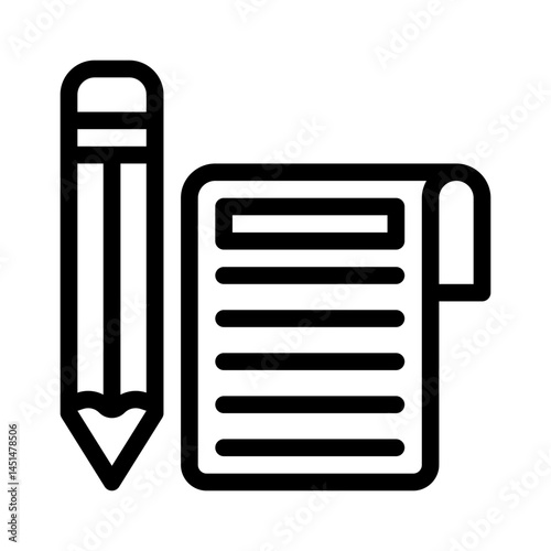 pencil line icon