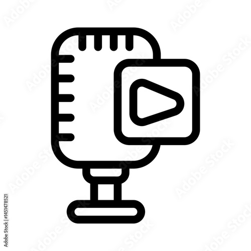 microphone line icon