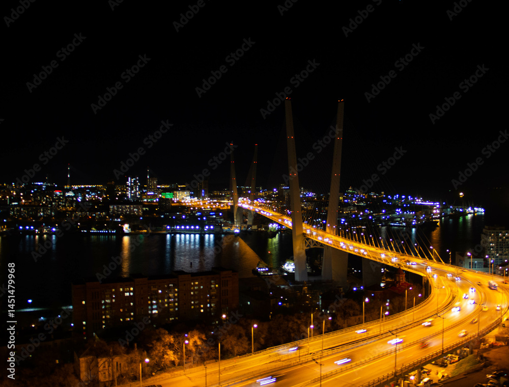 Obraz premium night view of the city