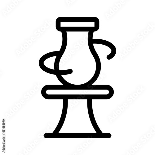 clay sculpting line icon