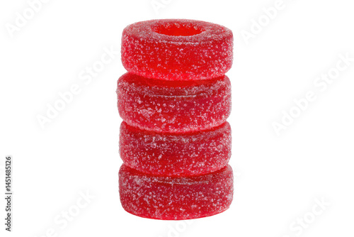 Stacked sweet treat isolated on transparent png background