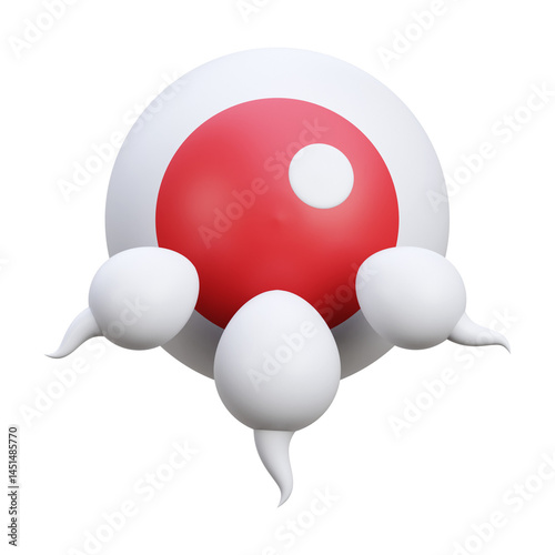 3d render of a fertilization