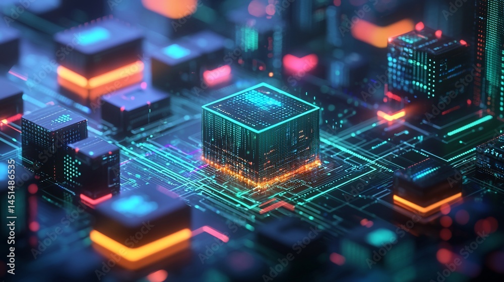 Futuristic Circuit Board Design Futuristic Circuit Board Design