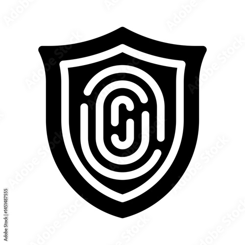fingerprint glyph icon