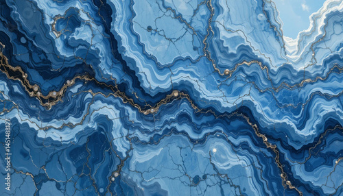 blue and white background marble 