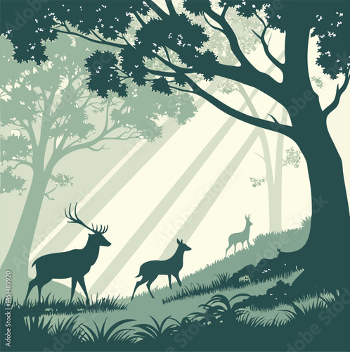 deer in the forest