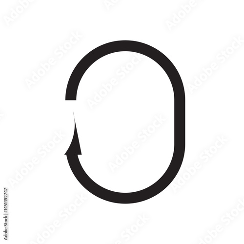 circular strap or harness symbol representing personal protective equipment or climbing gear.