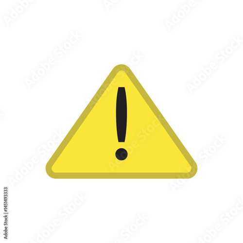 Caution or hazard warning triangle icon, commonly used in safety signs or alert systems.