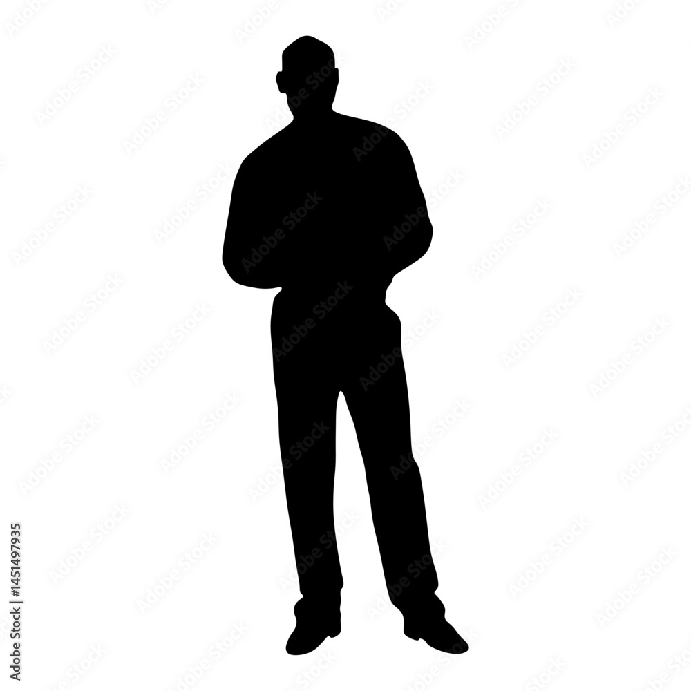 Silhouette of a businessman isolated on transparent background Silhouette of a businessman isolated on transparent background