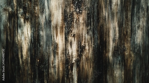 Weathered wood texture background, vertical grain, dark tones, rustic design