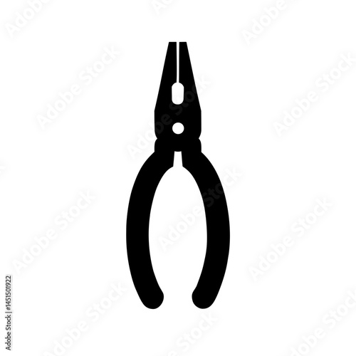 pliers vector silhouette illustration