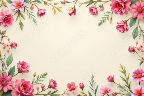 Subtle repeating floral pattern on a light background , illustration, retro