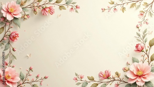 Subtle paisley damask on a cream backdrop, delicate and flowing, texture, print, swirl