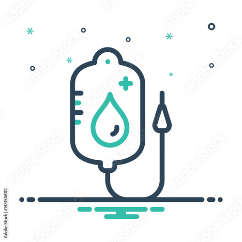Mix  icon for blood pack