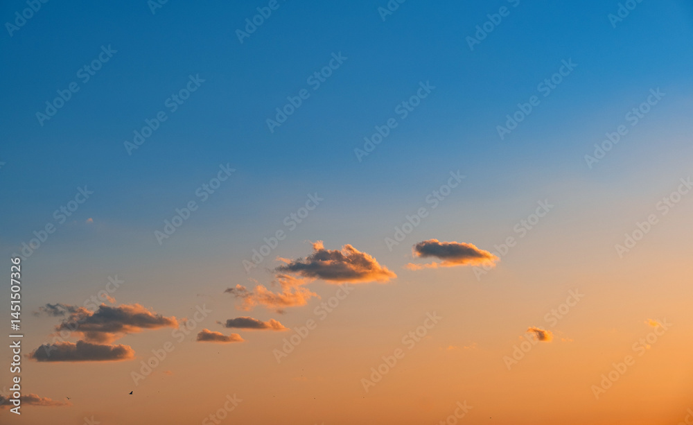 Fototapeta premium clouds at sunset. dramatic sky.