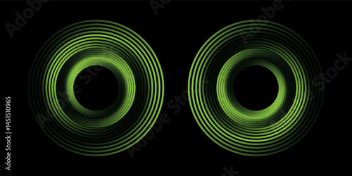Green Sensor Wave Effect: Bright Radar and Sonar Signals for Wireless Technology on Transparent Background