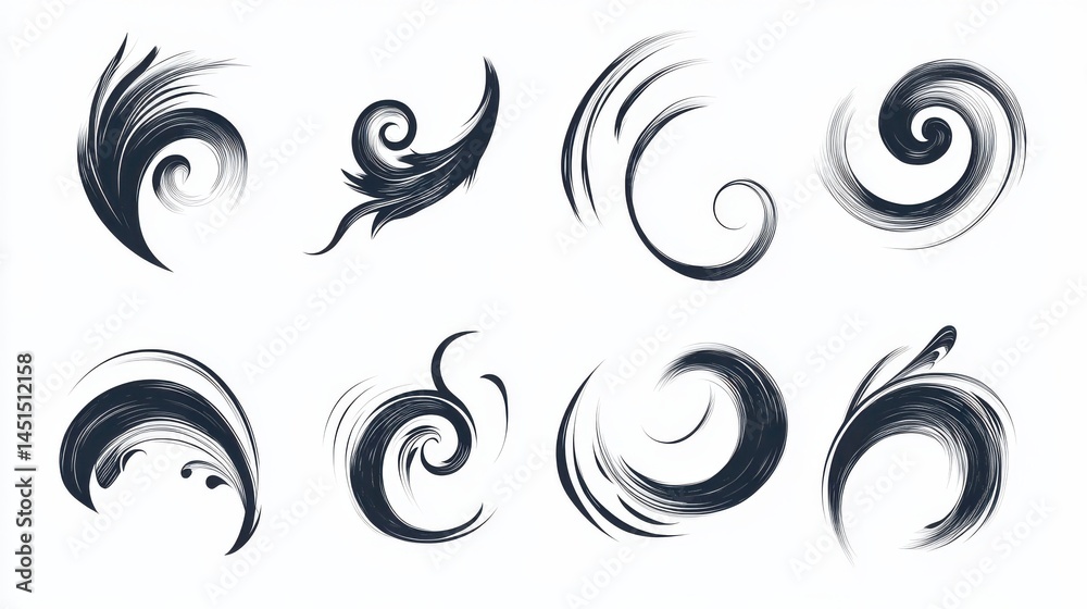 Swish swoop icon. Hand drawn emphasis element and calligraphy swirl isolated icon set. Doodle curly swish, swash, swoop collection on white background. Vector comic scribble sketch illustration illus Swish swoop icon. Hand drawn emphasis element and calligraphy swirl isolated icon set. Doodle curly swish, swash, swoop collection on white background. Vector comic scribble sketch illustration illus