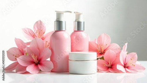 Isolated white studio setting, perfect for showcasing beauty items, bright, skincare