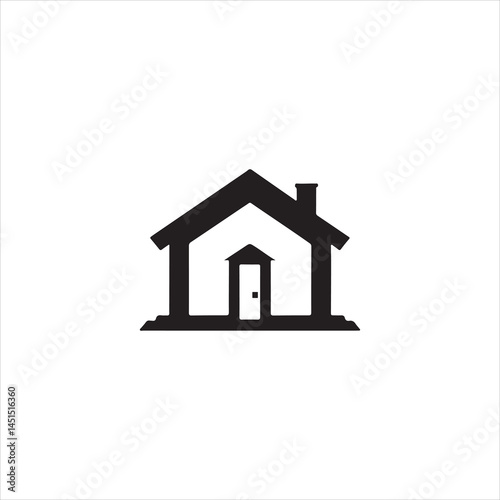  cafe house icon concept, construction building.