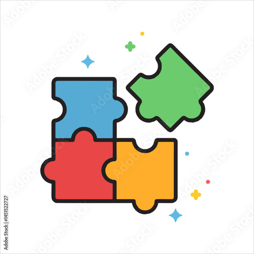 colorful puzzle pieces
