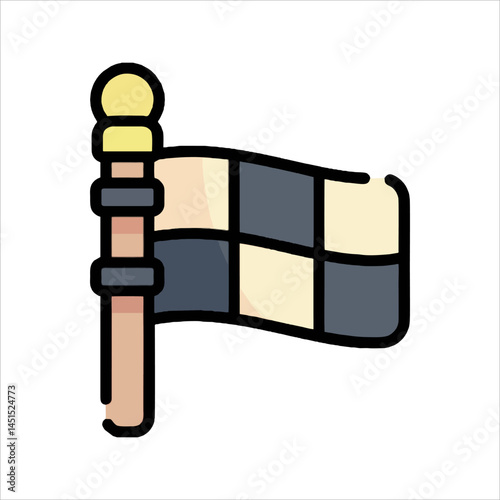 vector illustration of a silhouette of a key
