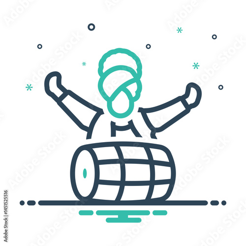 Mix icon for punjabi folk dances