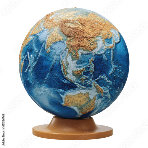 Globe of the Earth isolated on transparent png background