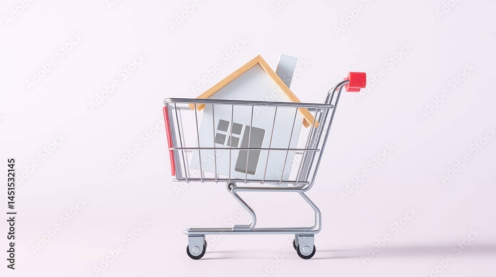 Miniature house shopping cart purchase Miniature house shopping cart purchase