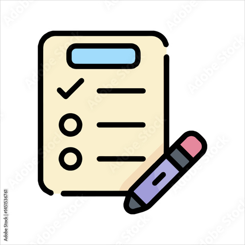 clipboard and pen