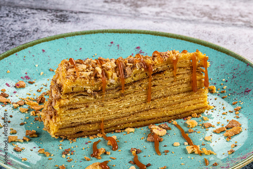 Sweet tasty layered homemade cake