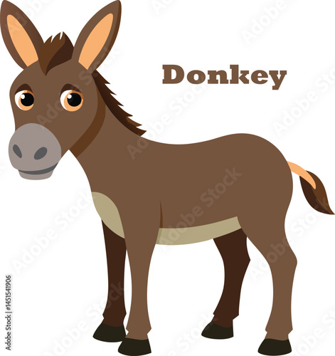 illustration of a donkey