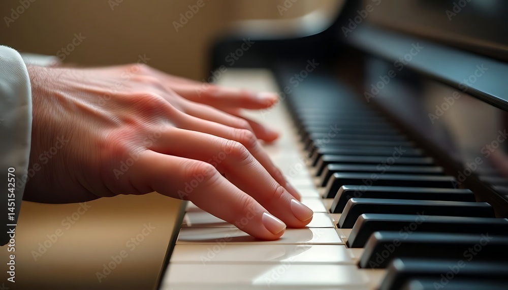 close up of a person's hand on a piano close up of a person's hand on a piano