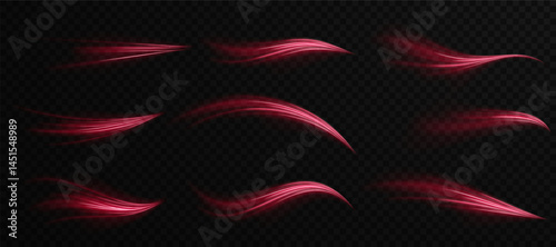 Fresh air effect flows from invisible cooling source. Spinning stripes create illusion of constant light motion. Christmas wind texture adds shimmer to banners and ads. Rotational glow lines simulate