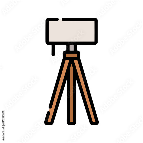 easel and tripod
