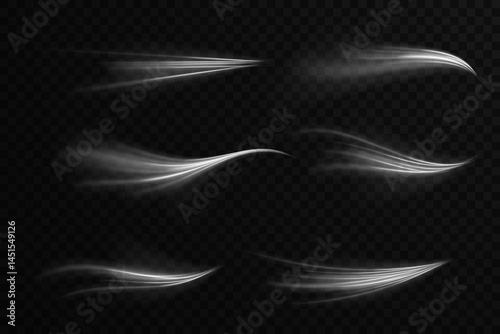 Fresh air effect flows from invisible cooling source. Spinning stripes create illusion of constant light motion. Christmas wind texture adds shimmer to banners and ads. Rotational glow lines simulate
