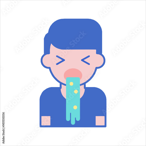 set of funny cartoon manager